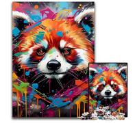Puzzles pour Adultes 1000 pièces Panda Roux Puzzles impossibles pour Adultes Idéal pour Le Plaisir en Famille, la détente et Les Cadeaux de Vacances 50x75cm / 19,68x29,52 Pouces