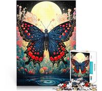 Puzzles pour Adultes 1000 pièces Papillon Floral Japon Jouets de Divertissement Familial Renforcer l'amour Entre Les Couples 38x26cm