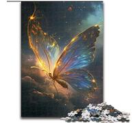 Puzzles pour Adultes 1000 pièces Papillon Sci-FI Puzzle Magique en Bois, Design Complexe pour Adolescents, décoration DIY et Divertissement Stimulant pour Le Cerveau 1000 pièces(50x75cm)