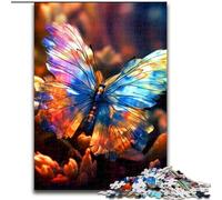 Puzzles pour Adultes, 1000 pièces, Papillons colorés en Bois, Cadeau pour Hommes et Femmes, pour Tous Les Jours et Occasions spéciales, 1000 pièces(50x75cm)