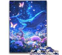 Puzzles pour Adultes 1000 pièces Papillons et Baleines pour Jeu éducatif Défi Jouet pour est idéal comme Cadeau pour Toute la Famille 38x26cm