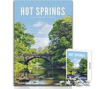 Puzzles pour Adultes - 1000 pièces - Parc National des Sources thermales - Jeu Stimulant et éducatif - Cadeau Artistique - Dimensions 38x26cm