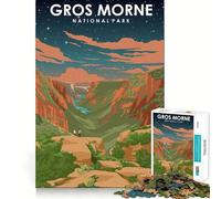 Puzzles pour Adultes 1000 pièces Parc National du Gros-Morne Décoration soignée Jeu de logique et d'adresse Jeu Amusant et décontracté Cadeau d'anniversaire (50x75cm)