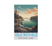 Puzzles pour Adultes 1000 Pièces，Parc National Isle Royale，Puzzles en Papier pour Adultes Décompression Jouets Puzzle,Puzzles Classiques（38x26cm）-FU65