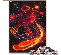 Puzzles pour Adultes 1000 pièces, passionnés de Skateboard, Analyse et logique, avec pièces de Formes aléatoires entièrement emboîtables, pour Les 14 Ans et Plus (Taille 26x38cm)