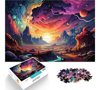 Puzzles pour Adultes 1000 pièces Paysage Apprentissage Jouet éducatif 26x38cm Soulagement du Stress Staycation Tuez Le Temps pour Les 14 Ans et Plus