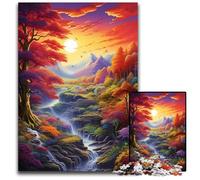Puzzles pour Adultes 1000 pièces Paysage céleste Couleurs fantastiques Puzzles idéaux pour Les Adolescents et Les collectionneurs, Cadeau de Voyage, activité familiale 26x38cm/10,23x14,96 Pouces