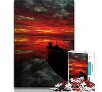 Puzzles pour Adultes 1000 pièces Paysage Coucher de Soleil, Aide Le Cerveau à exercer des Jouets addictifs pour cultiver la Patience Décoration Parfaite (75x50cm)