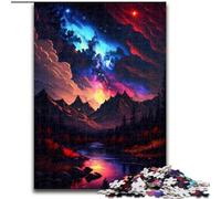 Puzzles pour Adultes 1000 pièces Paysage de Montagne Puzzle en Bois, développe la Coordination œil-Main, Parfait pour Les Cadeaux d'anniversaire 1000 pièces(50x75cm)