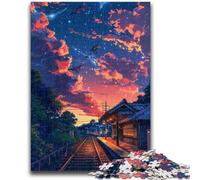 Puzzles pour Adultes 1000 pièces Paysage de Style Japonais Anti-Stress Défi Difficile Chaque pièce est Unique - Jeu Familial Stimulant et Amusant 50x75cm