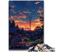 Puzzles pour Adultes 1000 pièces Paysage de Style Japonais Jeu Familial Soulagement du Stress Défi Difficile Collection d'artistes, Beaux-Arts 38x26cm