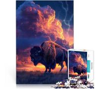 Puzzles pour Adultes 1000 pièces Paysage de Vaches des Highlands Jouet éducatif d'apprentissage Idées Cadeaux 38x26cm