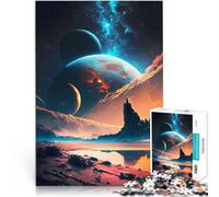 Puzzles pour Adultes 1000 pièces Paysage du Rivage Galactique Compétition de Vitesse Manuelle Œuvre d'art 75x50cm