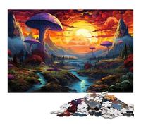 Puzzles pour Adultes 1000 pièces Paysage étrange et coloré Jeu Stimulant Jouets Puzzle de Noël Cadeaux 1000 PCS (38x26cm)