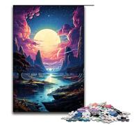 Puzzles pour Adultes 1000 pièces Paysage Fantastique coloré Planète Puzzles Jeux Jouets Cadeau Convient pour la décoration de Bureau 1000 pièces (75 x 50 cm)