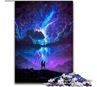 Puzzles pour Adultes, 1000 pièces, Paysage Fantastique de Tonnerre, Puzzles en Bois, Taille 50x75cm, pour Adolescents et Adolescents, pour Anniversaire et Vacances
