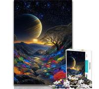 Puzzles pour Adultes 1000 pièces Paysage Fantastique, Jeux Amusants, idéal comme Cadeau pour Toute la Famille pour Les Enfants de 14 Ans et Plus 38x26cm