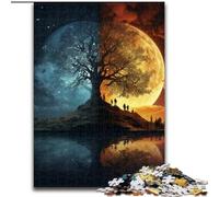 Puzzles pour Adultes 1000 pièces Paysage Fantastique Puzzle Jeu décoratif à Faire soi-même Stimulant pour Le Cerveau, Jouet interactif Familial (Taille : 26x38cm)
