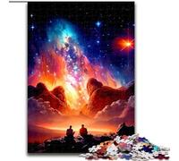 Puzzles pour Adultes 1000 pièces Paysage Fantastique Puzzles en Bois, développe la Coordination œil-Main, Parfait pour Les Cadeaux d'anniversaire 1000 pièces(50x75cm)