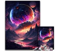 Puzzles pour Adultes, 1000 pièces, Paysage Fantastique, Puzzles en Carton, idéal pour Les Amoureux, Cadeau Parfait pour Noël, Le Nouvel an, la Saint-Valentin, 26x38cm/10,23x14,96 Pouces