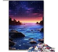 Puzzles pour Adultes 1000 pièces Paysage Infernal en Bois, pour Les Parents, Les Amoureux et Les Amis - 14 Ans et Plus 1000 pièces(50x75cm)