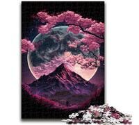 Puzzles pour Adultes 1000 pièces Paysage Japonais Difficile Néon pour Les 14 Ans et Plus Beau Jeu de Conception Superbe Jeu de Conception Superbe Jeu de Conception Superbe Cadeau 26x38cm