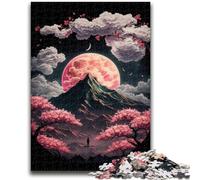 Puzzles pour Adultes 1000 pièces Paysage Japonais Difficile Néon pour Les 14 Ans et Plus Beau Jeu de Conception Superbe Jeu de Conception Superbe Jeu de Conception Superbe Cadeau 50x75cm