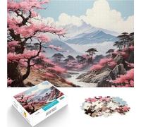 Puzzles pour Adultes 1000 pièces Paysage Japonais Fabriqué en Carton pour et à partir de 14 Ans et Plus Vacances à la Maison : Tuer Le Temps Cadeaux de Jeux stimulants。Taille：38x52cm/14.96x20.47pouce