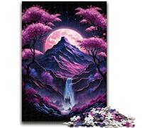Puzzles pour Adultes 1000 pièces Paysage Japonais Néon Aide Le Cerveau à exercer Jouets addictifs pour cultiver la Patience Décoration Parfaite 50x75cm
