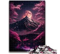 Puzzles pour Adultes 1000 pièces Paysage Japonais Néon Anti-Stress Défi Difficile Chaque pièce est Unique - Jeu Familial Stimulant et Amusant 50x75cm