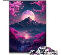 Puzzles pour Adultes 1000 pièces Paysage Japonais Néon Puzzle Idéal pour Les Amoureux, Cadeau Parfait pour Noël, Nouvel an, Saint-Valentin (Taille : 26x38cm)