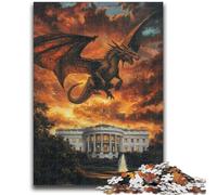 Puzzles pour Adultes 1000 pièces Paysage Magique Amusement en Famille Idéal comme Cadeau pour Toute la Famille à partir de 14 Ans 38x26cm