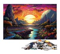 Puzzles pour Adultes 1000 pièces Paysage néon Jouets Décoration intérieure et Cadeaux Uniques Convient aux Adolescents de 14 Ans et Plus 1000 pièces (38 x 26 cm)