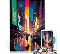 Puzzles pour Adultes 1000 pièces Paysage Nocturne électrique pour Le Jeu éducatif Challenge Toy Super Cadeau 75x50cm