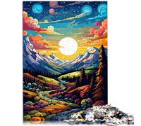 Puzzles pour Adultes 1000 pièces Paysage Relax Games 26x38cm Défi d'intelligence cérébrale Jouets addictifs pour Les 14 Ans et Plus