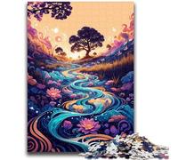 Puzzles pour Adultes 1000 pièces Paysage Spirit Blossom Jeu Stimulant et Jeu Familial avec pièces entièrement emboîtables de Formes aléatoires 50x75cm