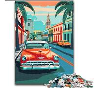 Puzzles pour Adultes 1000 pièces Paysage Urbain de Cuba Difficile à réaliser, mais Amusant et Humoristique Décoration d'intérieur et Cadeaux Uniques (50x75cm) 1000 pièces