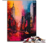 Puzzles pour Adultes 1000 pièces Paysage Urbain de New York, stimulez Votre Cerveau, Jouets addictifs pour cultiver la Patience et améliorer la mémoire (Taille 50x75cm)