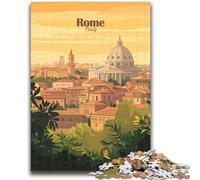Puzzles pour Adultes, 1000 pièces, Paysage Urbain de Rome, Jouets de Divertissement Familial, idéal comme Cadeau pour Toute la Famille, 1000 pièces (50x75cm)