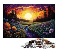Puzzles pour Adultes 1000 pièces paysages fantastiques et colorés Jouets Uniques pour la décoration intérieure et Cadeaux adaptés aux Adolescents de 14 Ans et Plus 1000 pièces (75 x 50 cm)