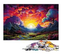 Puzzles pour Adultes 1000 pièces Paysages fantastiques et colorés Puzzles pour Adultes Puzzle en Papier Superbes Cadeaux pour Noël 1000 pièces (38 x 26 cm)