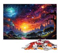 Puzzles pour Adultes 1000 pièces Paysages fantastiques et colorés Puzzles pour Adultes Puzzle en Papier Superbes Cadeaux pour Noël 1000 pièces (38 x 26 cm)