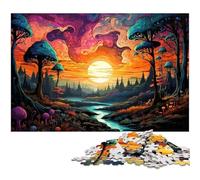 Puzzles pour Adultes 1000 pièces Paysages fantastiques et colorés Puzzles pour Adultes Puzzle en Papier Superbes Cadeaux pour Noël 1000 pièces (38 x 26 cm)