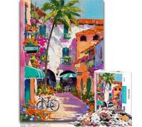 Puzzles pour Adultes 1000 pièces Peinture à l'huile Art Adolescent Puzzle Jeu Familial Soulagement du Stress Défi Difficile Convient aux Couples 26x38cm