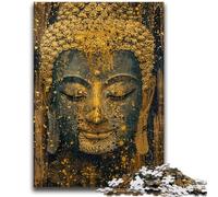Puzzles pour Adultes 1000 pièces Peinture à l'huile de Bouddha Difficile et Stimulant avec Affiche et fiche de Questions correspondantes pour Les 14 Ans 26x38cm