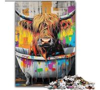 Puzzles pour Adultes 1000 pièces Peinture à l'huile de Yak Puzzle Stimulant pour Les Cerveaux, activité familiale, décoration intérieure, Cadeau de Vacances 50x75cm