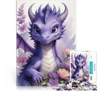 Puzzles pour Adultes 1000 pièces Peinture de Dragon à l'aquarelle Apprentissage éducatif est idéal comme Cadeau pour Toute la Famille 38x26cm