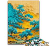 Puzzles pour Adultes 1000 pièces Peinture de Paysage Chinois Aidez Le Cerveau à exercer Jouets addictifs pour cultiver la Patience Décoration Parfaite 26x38cm