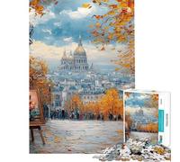 Puzzles pour Adultes 1000 pièces Peinture en août Puzzle pour Adolescents Anti-Stress Jeu Difficile et Stimulant Jeux éducatifs (Dimensions 38x26cm)