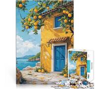 Puzzles pour Adultes 1000 pièces Peinture esthétique de Maison Compétition de Vitesse Manuelle Super Cadeau 38x52cm